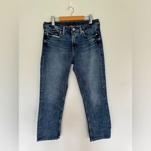 Silver Jeans Suki Straight Crop Acid Wash